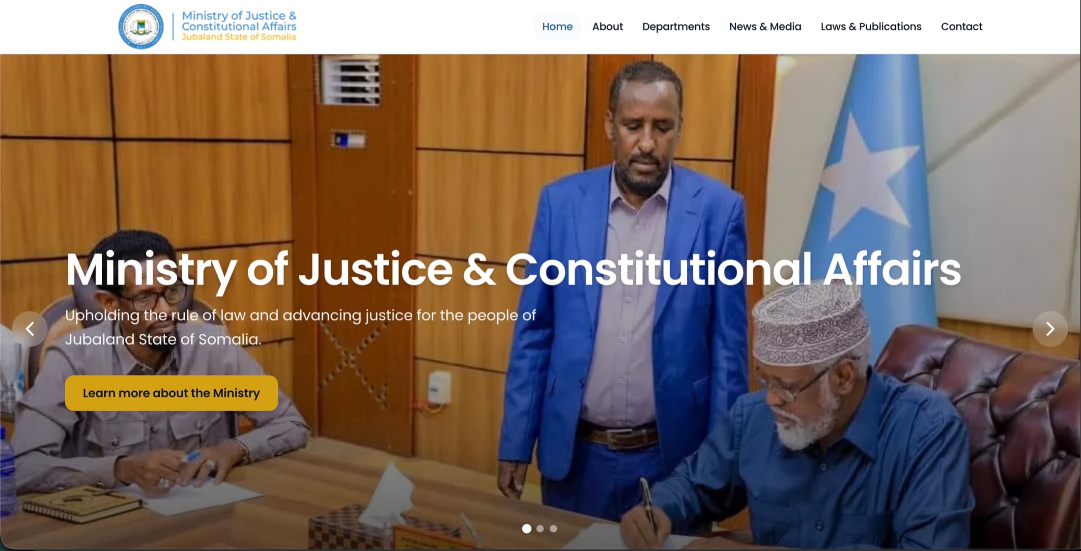 Ministry of Justice and Constitutional Affairs — Jubaland — Official Website